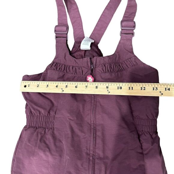 Gymboree Sz 12 Artic Puffer Snowsuit Dusty Pink Bib 12 Ski Winter Snow 2007 - Picture 4 of 5